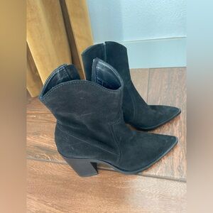 Zara Black Heeled Boots